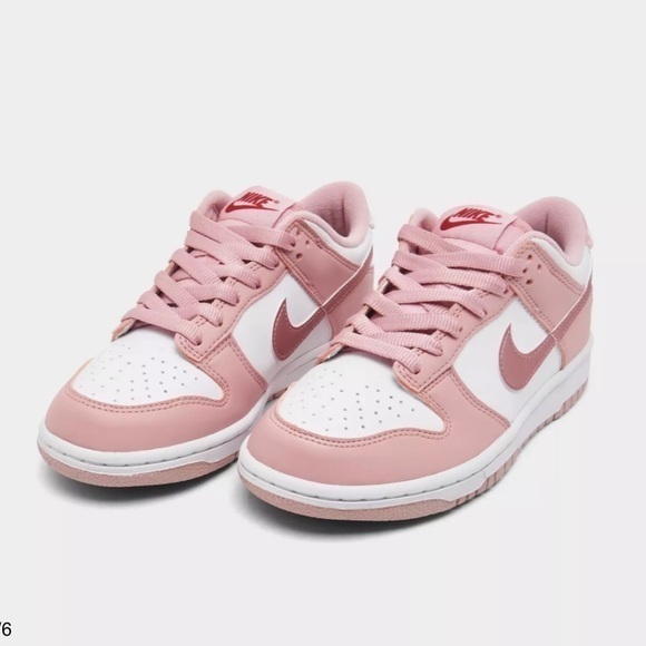 Nike Other - UGC BIG KIDS' NIKE DUNK LOW SNEAKERS Pink Glaze/White/Pomegranate  Sz 4Y